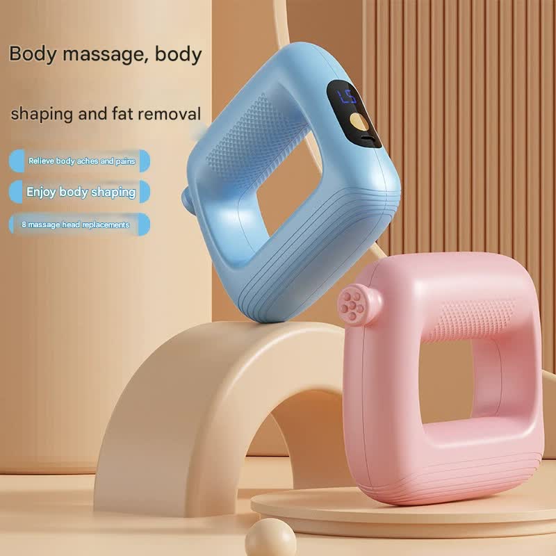 Portable Body Sculpting & Muscle Relaxation Massager with 8 Heads - 5 Speeds(pink)