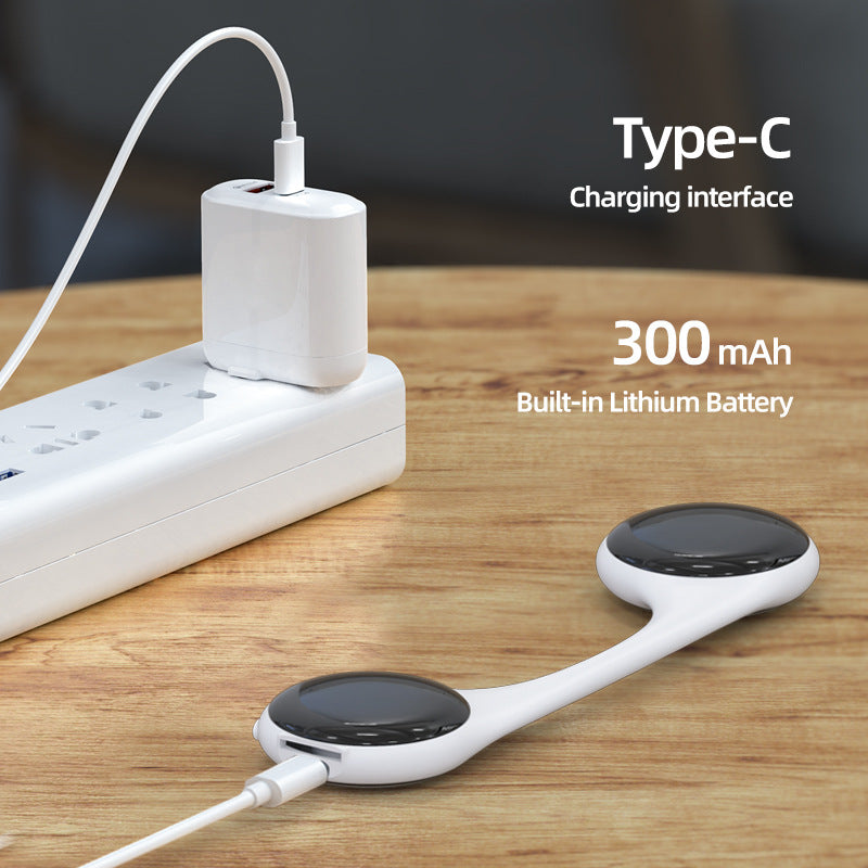 Under-Pillow Bone Conduction Sleep Speaker - Bluetooth 5.4, White Noise, TF Card, LED Display & Timer(blue) 4