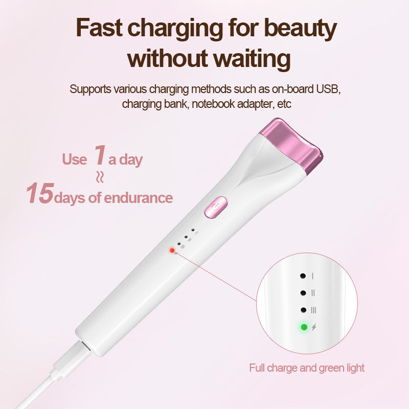 Rechargeable Heated Eyelash Curler - 3 Temperature Settings, 30s Rapid Heating & Anti-Scald Design(Green) 4