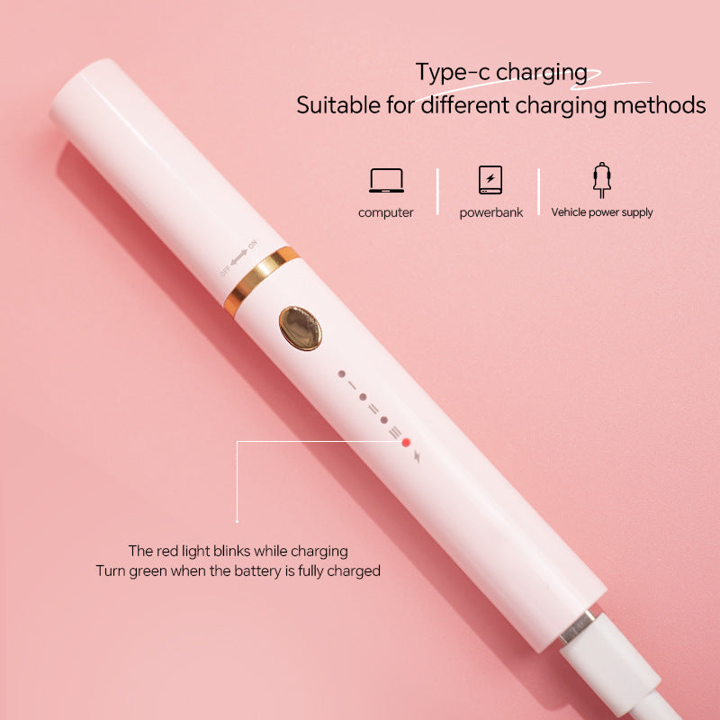 Rechargeable Heated Eyelash Curler Wand - 3 Temperature Gears, Type-C Charging, All-Day Curl(pink) 4
