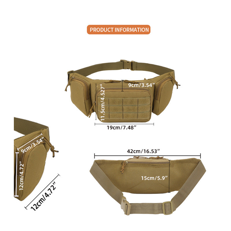Tactical Waist Pack & Concealed Carry Bag - Multi-Pocket Fanny Pack with Adjustable Strap(black) 3