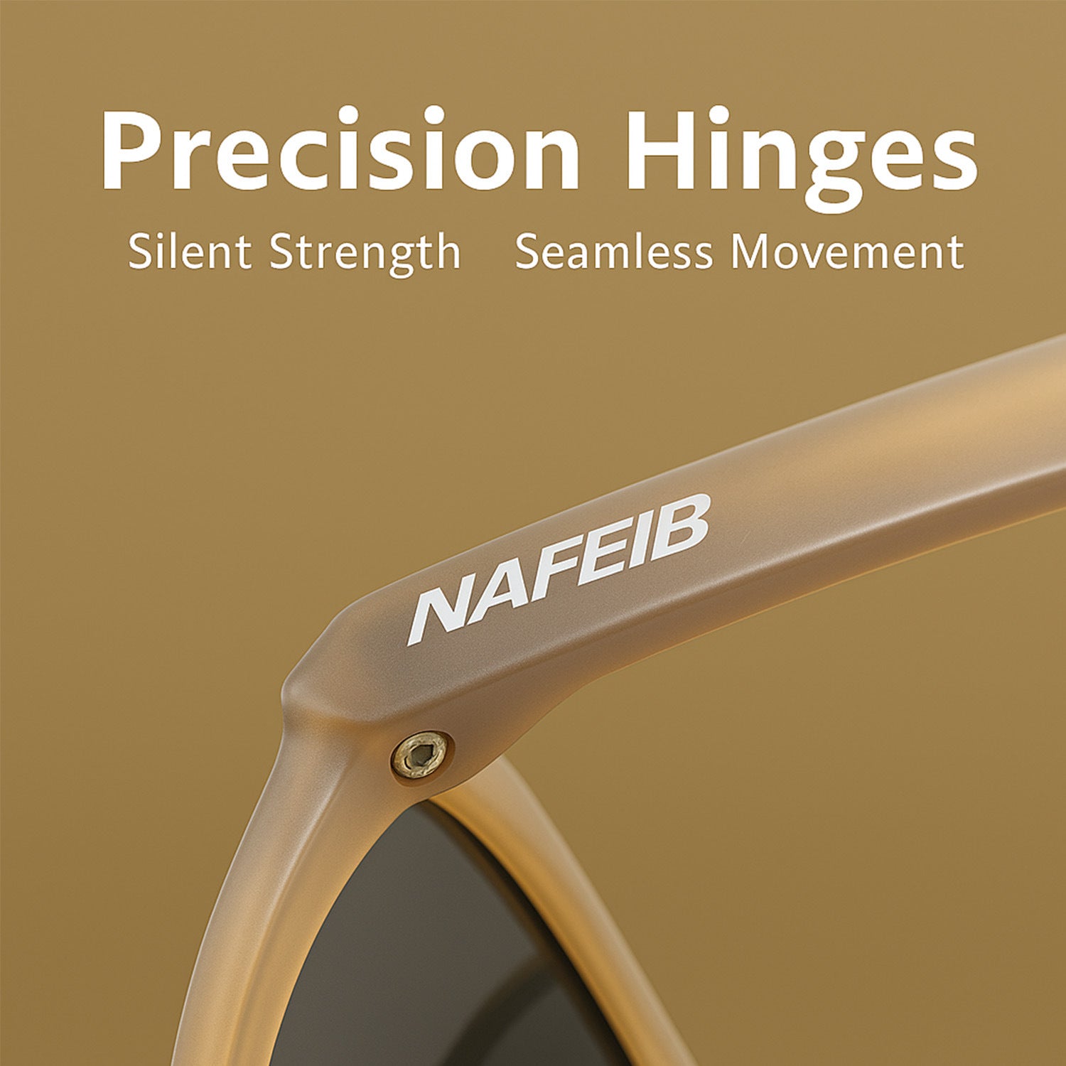 NAFEIB Polarized Sports Sunglasses - Lightweight TR90 Frame, UV400 Protection for Riding & Outdoor Activities(Black)