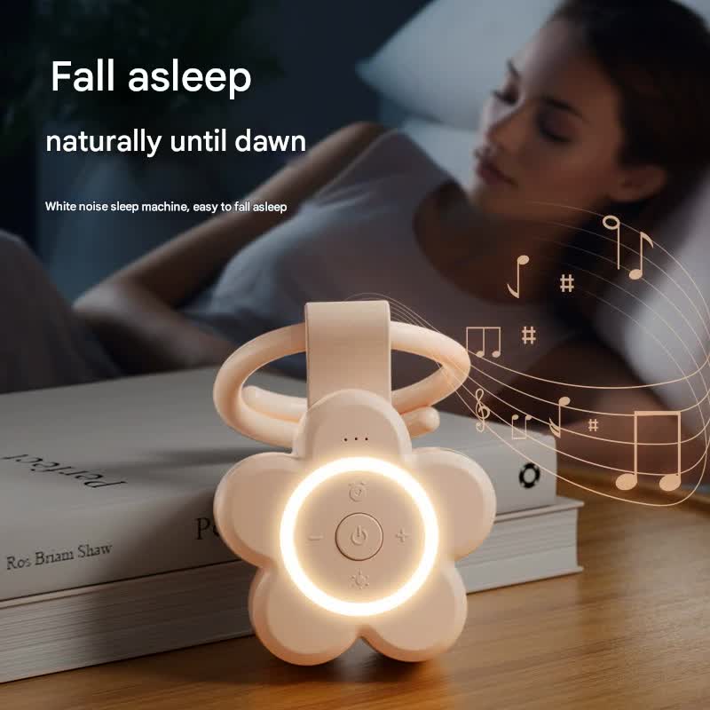 Portable White Noise Sleep Aid & Night Light - Soothing Sounds(Beige) 3
