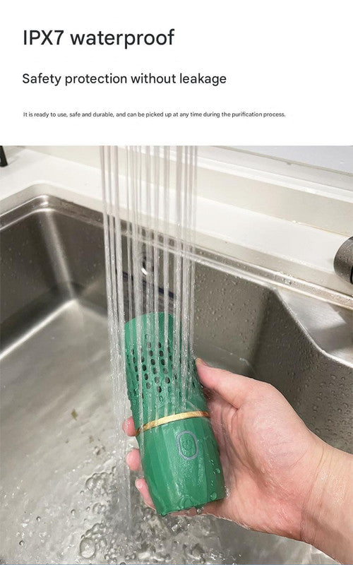 Wireless Fruit & Vegetable Purifier - Electrolytic Cleaning, Removes Residue, IPX7 Waterproof(white) 7