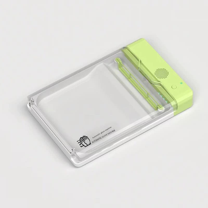 Automatic Disposable Glove Dispenser Machine with UV Sterilization - Quick & Hygienic Gloving,Gloves not included(green)