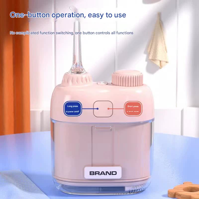 Ultra-Compact Mini Portable Water Flosser - IPX7 Waterproof, USB Rechargeable with Retractable Nozzle(white) 3