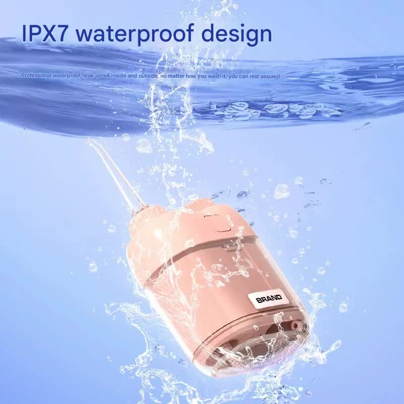 Ultra-Compact Mini Portable Water Flosser - IPX7 Waterproof, USB Rechargeable with Retractable Nozzle(white) 4