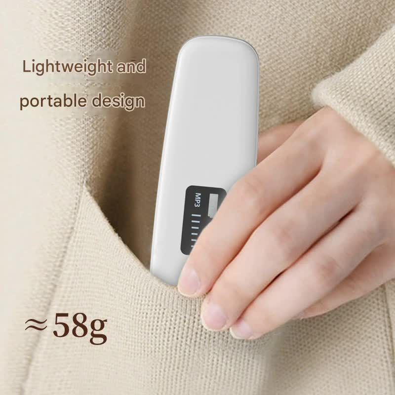 Under-Pillow Bone Conduction Sleep Sound Device - Bluetooth 5.3, TF Card, 8H Playtime & Timer(Khaki) 5