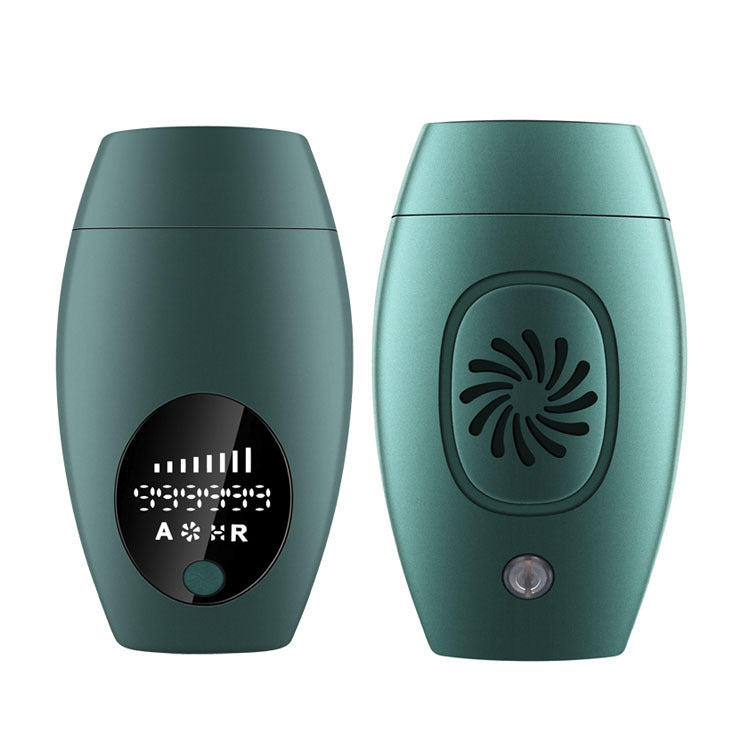 IPL Laser Hair Removal Device - 600,000 Flashes, 8 Intensity Levels, LCD Display & 2 Modes(Dark green)