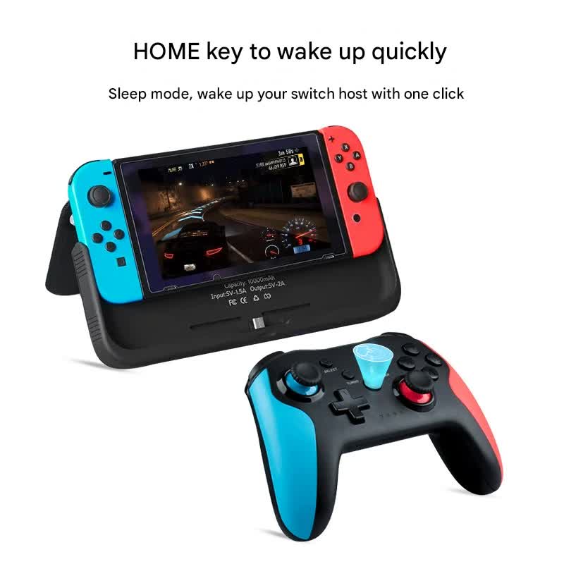 Wireless Bluetooth 4.0 Pro Gaming Controller - Multi-Platform Compatibility, 6-Axis Gyro, Turbo Function(White and black) 3