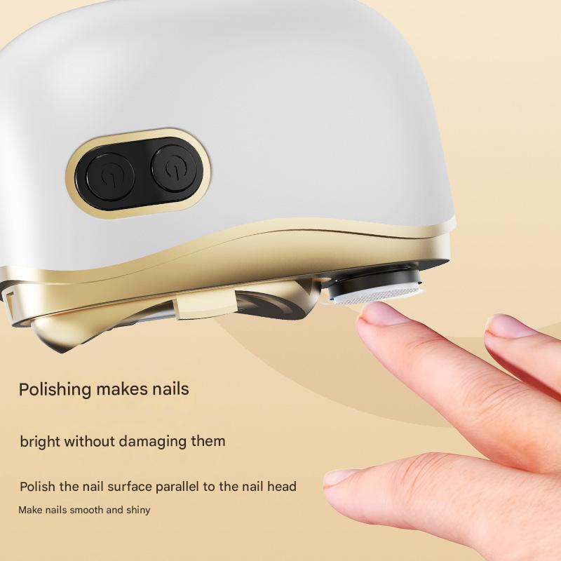 Electric Nail Clipper & Grinder - 2-in-1 Automatic Trimmer with 2 Speeds, Type-C Charging, Safe for All Ages(Gray) 5