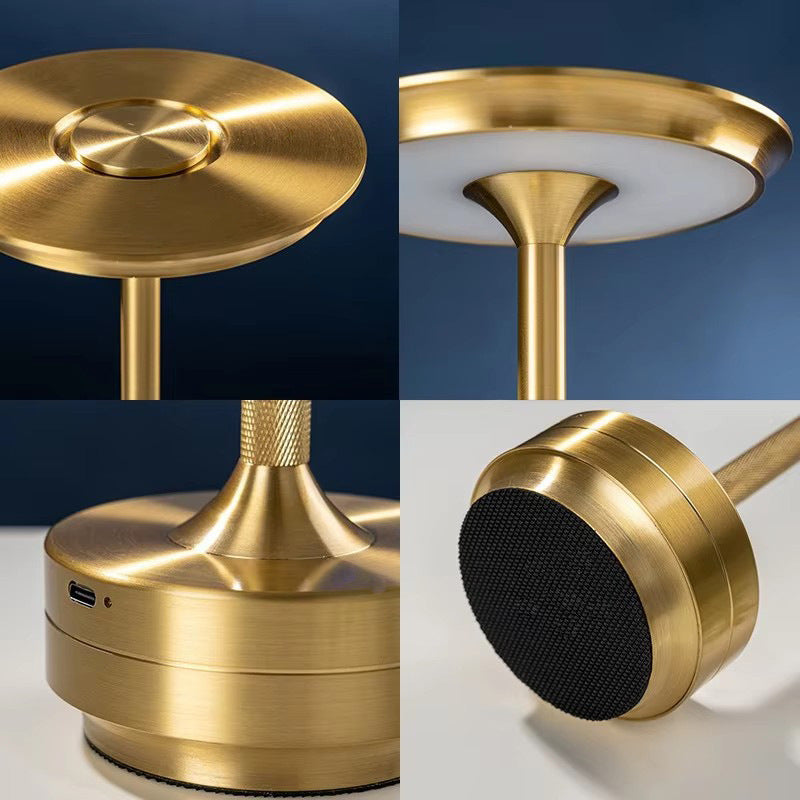 UFO Version LED Desk Lamp - Gold Touch Switch with Dimming and USB Cable 3