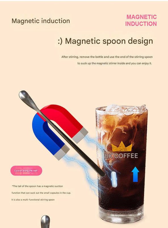 Blue Cute Paw Print Self-Stirring Coaster - Electric Coffee & Milk Mixer 4