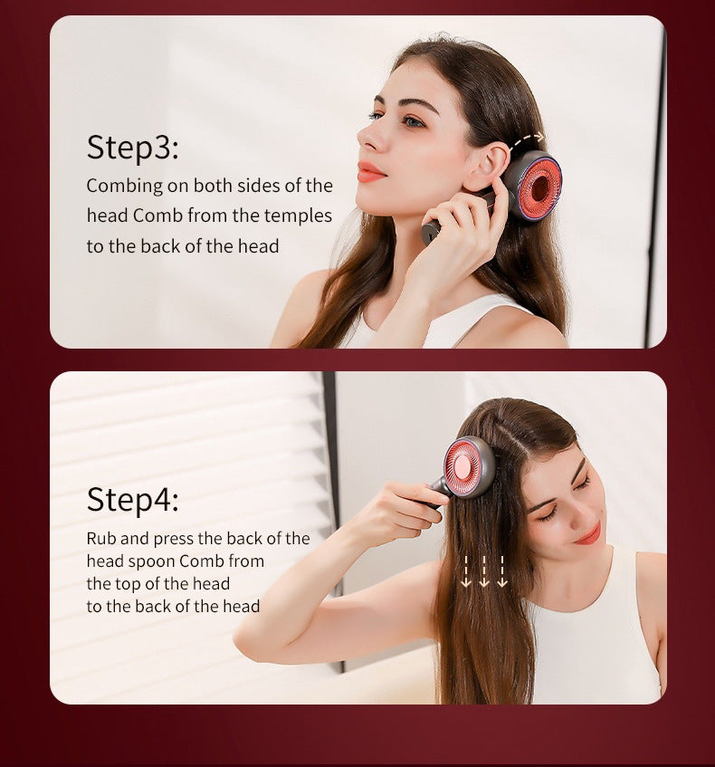 Blue Advanced Scalp Therapy Comb: Red/Blue Light, EMS & Serum Applicator 7