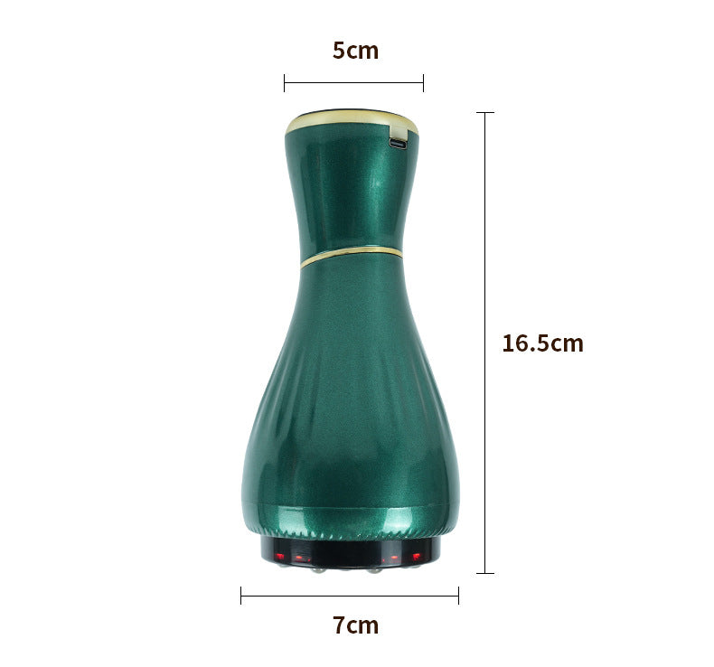 Green Portable Electric Cupping Therapy Device - Adjustable Intensity & Heat 8