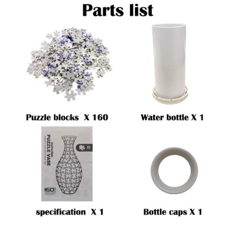 Unique 3D Puzzle Vase with Built-in Water Holder - Fun DIY Project (Blue Boat) 7