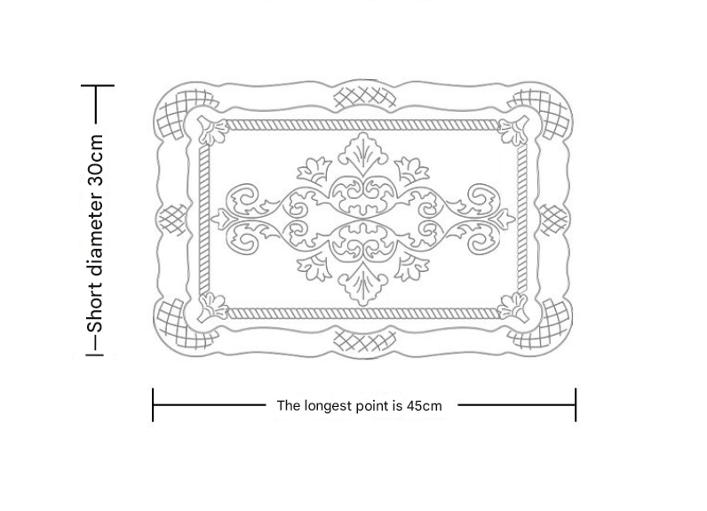 4 pcs Decorative Faux Leather Placemats - Unique Shape, Beautiful Packaging (Bean green) 3