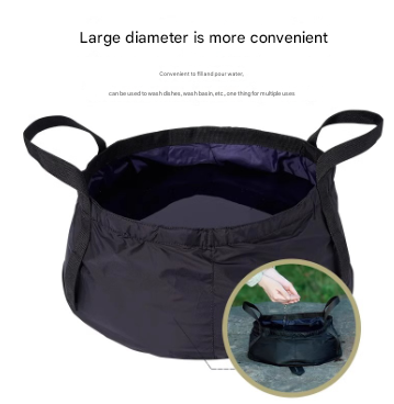 2 Pcs Dark Purple Ultra-Lightweight Collapsible Travel Basin - Waterproof Folding Bucket for Camping, Hiking & Outdoors (8.5L) 3