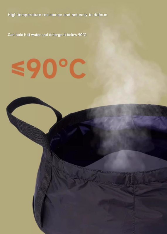 2 Pcs Dark Purple Ultra-Lightweight Collapsible Travel Basin - Waterproof Folding Bucket for Camping, Hiking & Outdoors (8.5L) 7