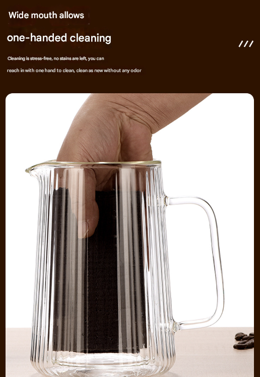 Transparent Elegant Ribbed Double Wall Glass French Press - 350ml Heat Resistant Coffee and Tea Maker with Stainless Steel Filter 8