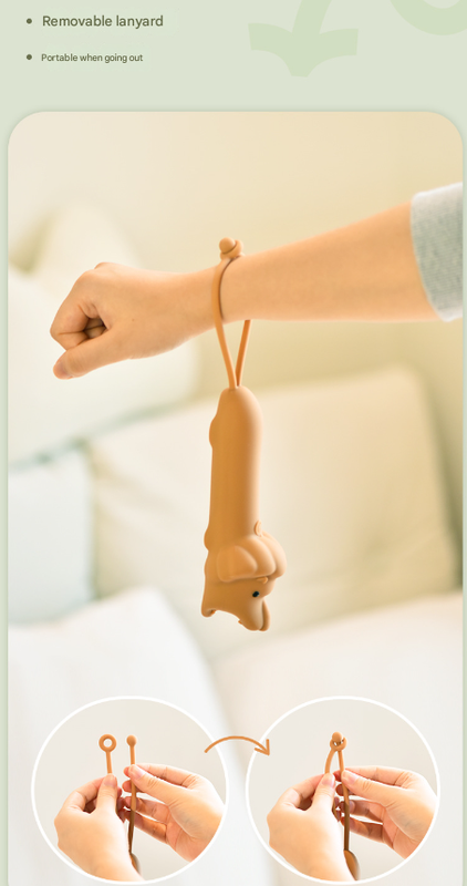 Blue Adorable Shark Silicone LED Flashlight for Kids - USB Rechargeable, Dimmable Brightness, Portable Night Light 6