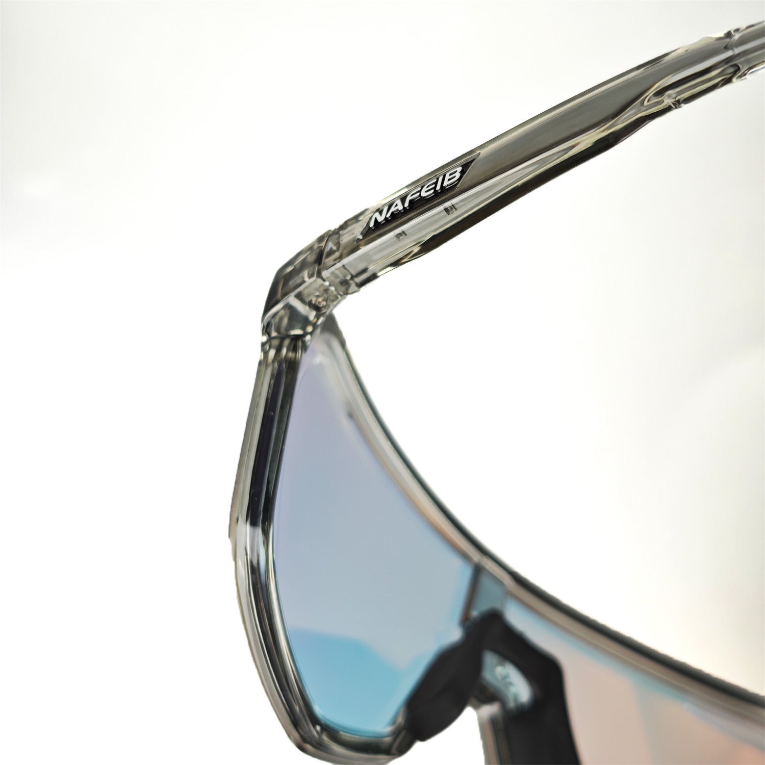 Grey frame and photochromic Grey lenses Photochromic Cycling Sunglasses - Lightweight TR90 Frame, HD Vision for Road Biking & Running 6