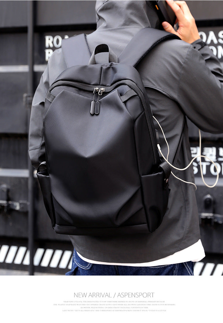 Grey Modern Anti-Theft Laptop Backpack with USB Charging Port - Water-Repellent Travel & Business Bag for 15.6 Inch Laptops 7