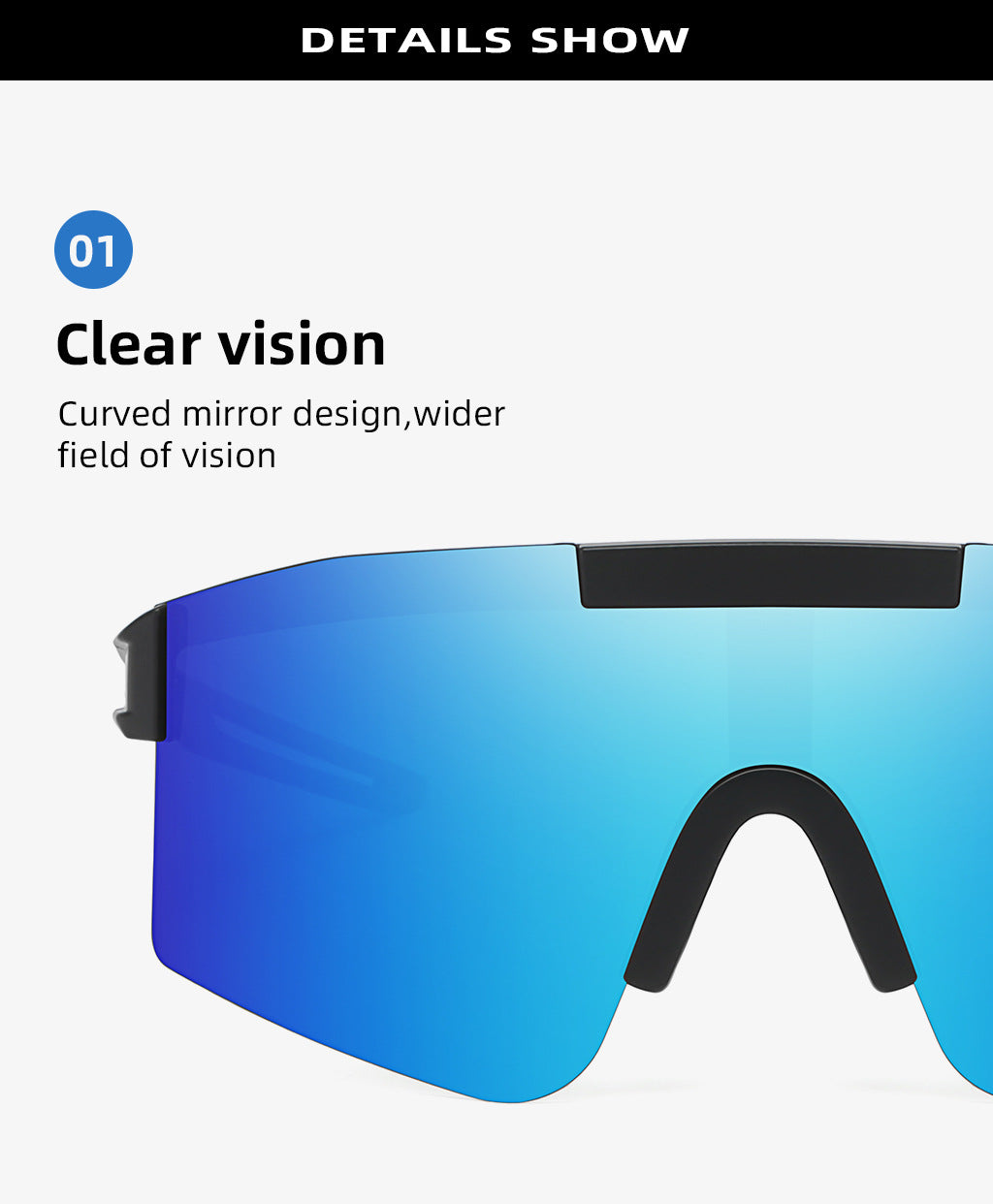 Purple Lenses With Black Temples Ultra-Light Polarized Sports Sunglasses - Wraparound Shield Design for Cycling & Outdoor Performance 4