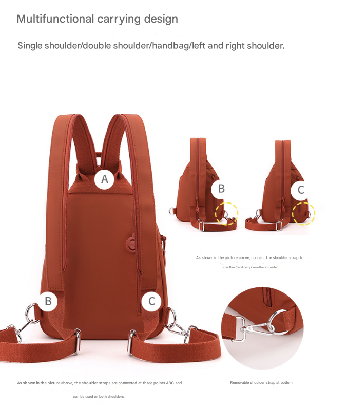 Beige Versatile Women's Convertible Mini Backpack & Sling Bag - Stylish Anti-Theft Oxford Cloth Daypack, Fits 9.7in iPad 5