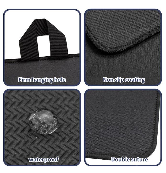 Black Premium Heat Resistant Stovetop Protector Mat - Waterproof, Anti-Slip & Easy Clean Kitchen Guard (42x28cm) 5
