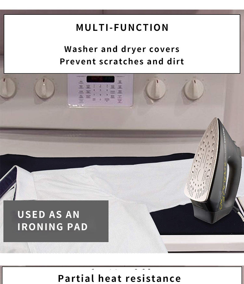 Black Premium Heat Resistant Stovetop Protector Mat - Waterproof, Anti-Slip & Easy Clean Kitchen Guard (42x28cm) 6