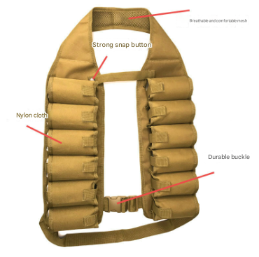 Khaki Ultimate 12-Can Beverage Carrier Vest - Hands-Free Outdoor Party Backpack 3
