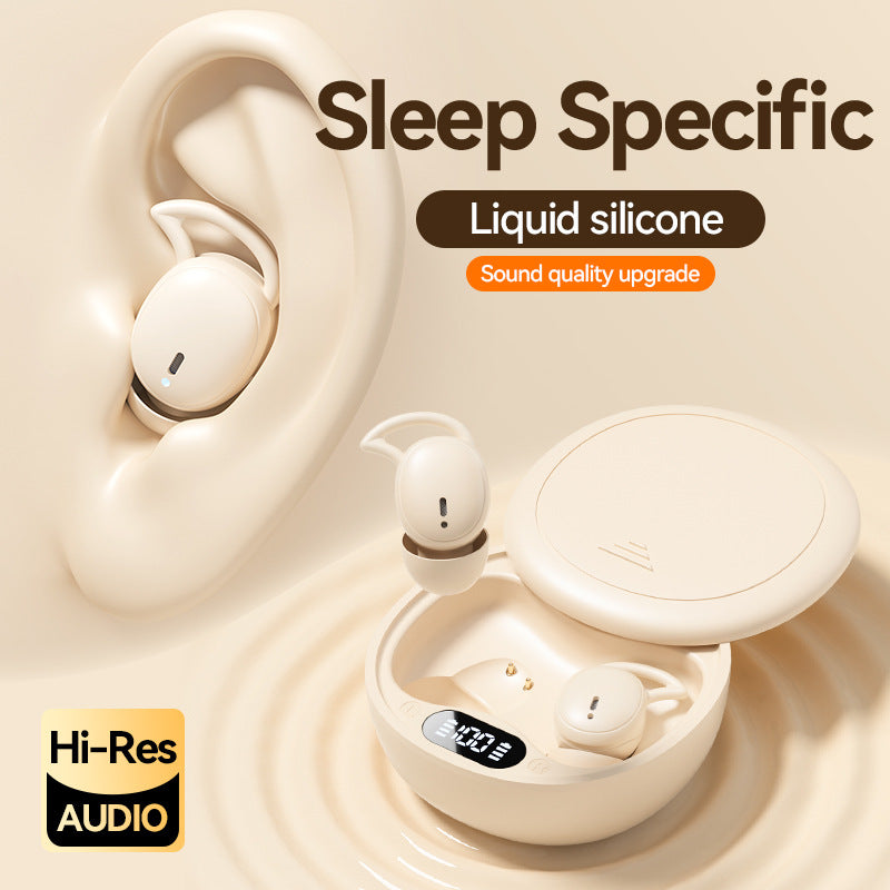 Beige Ultra-Comfort Wireless Sleep Earbuds - Bluetooth 5.4, Hi-Res Audio, Noise Isolating, 60H Playtime for Side Sleepers 3