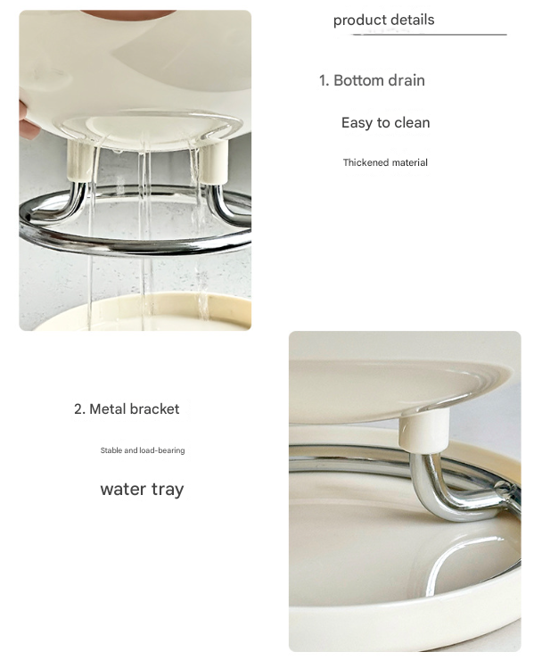 Red Whimsical Covered Fruit Bowl with Flip Lid & Drainer - Cute Design Snack & Candy Dish for Living Room 6