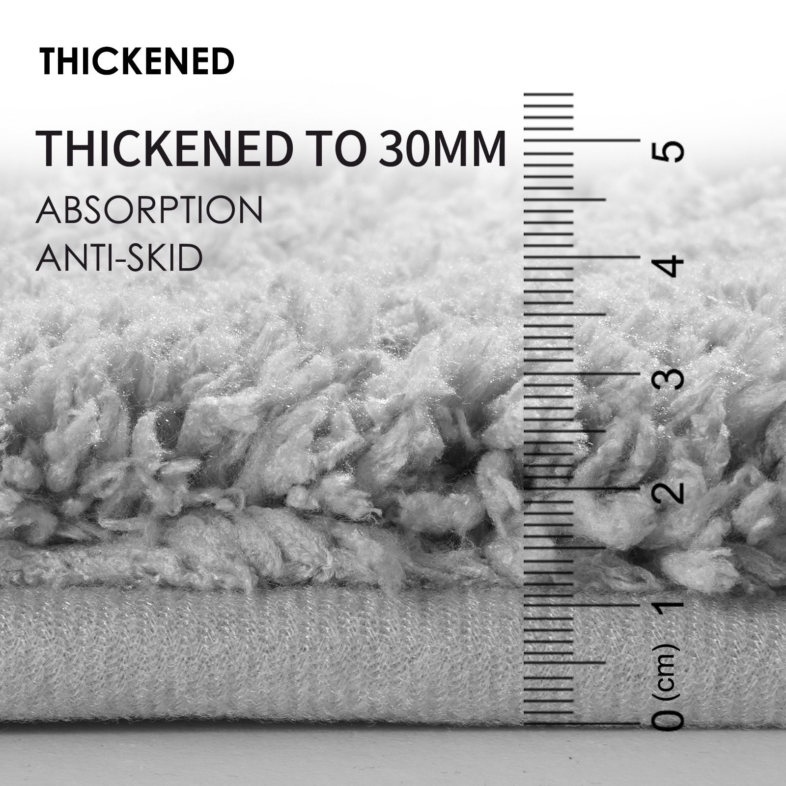 Green Ultra Absorbent Plush Bath Mat - Non-Slip Bathroom Rug with Innovative Foot Drying Pocket 4