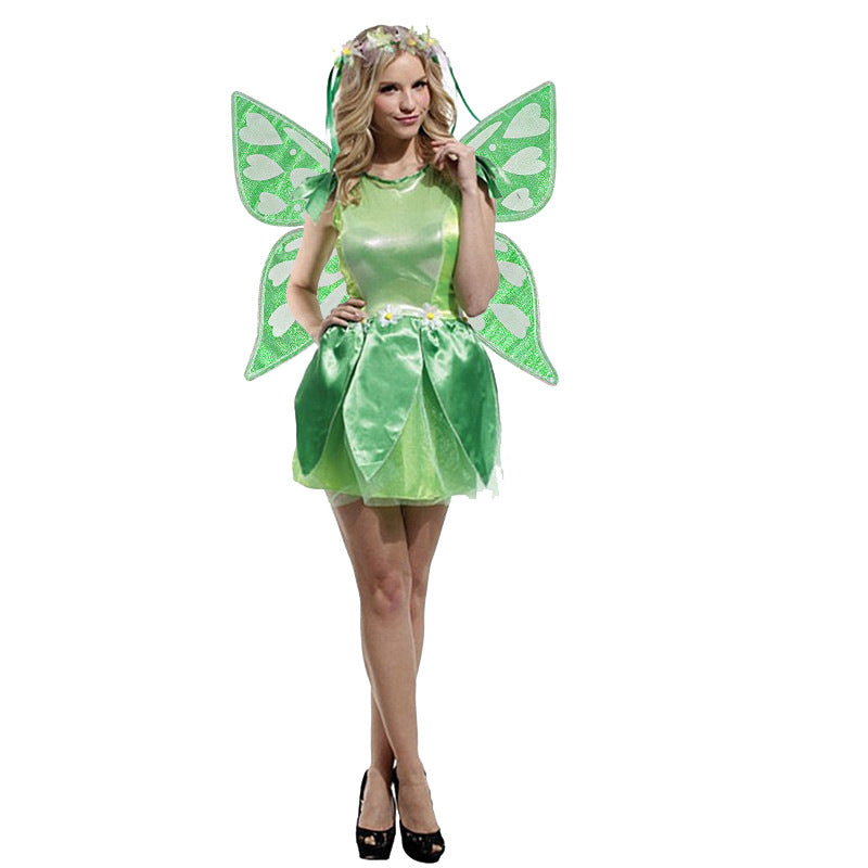 Green Sparkling Fairy Wings - Lightweight Glitter Butterfly Costume Accessory for Kids & Adults 7