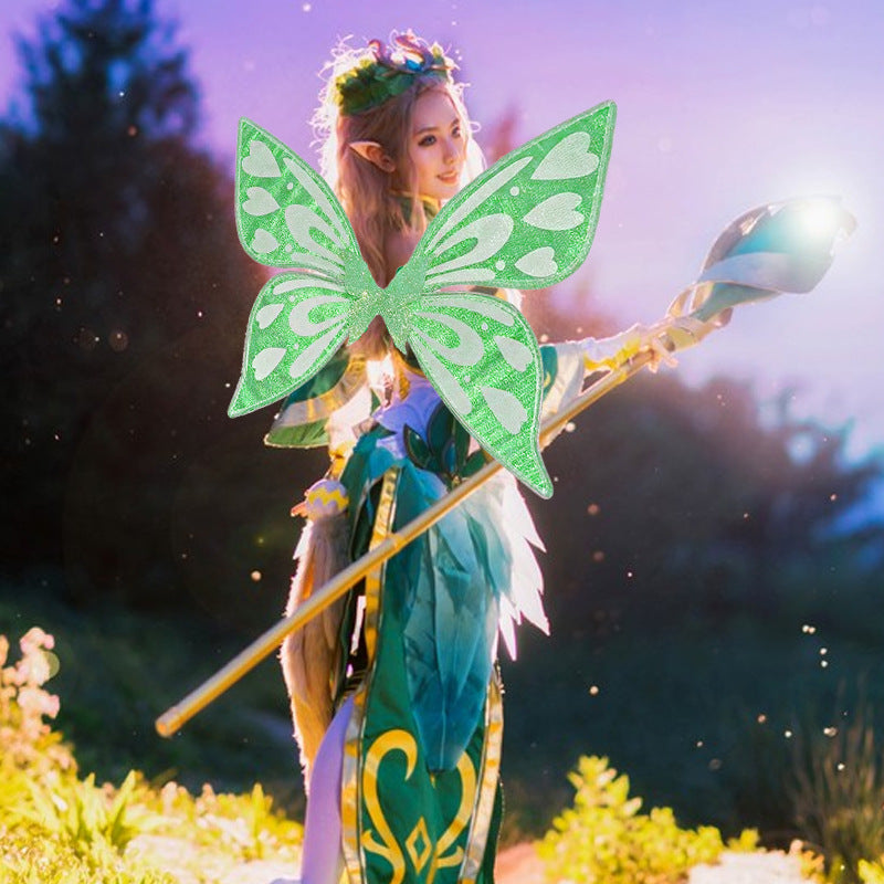 Pink Sparkling Fairy Wings - Lightweight Glitter Butterfly Costume Accessory for Kids & Adults 6