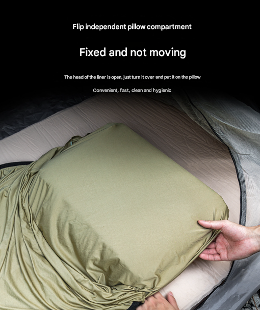 Grey Ultra-Stretch Sleeping Bag Liner - Portable & Lightweight Envelope Sleep Sack for Camping & Travel 5