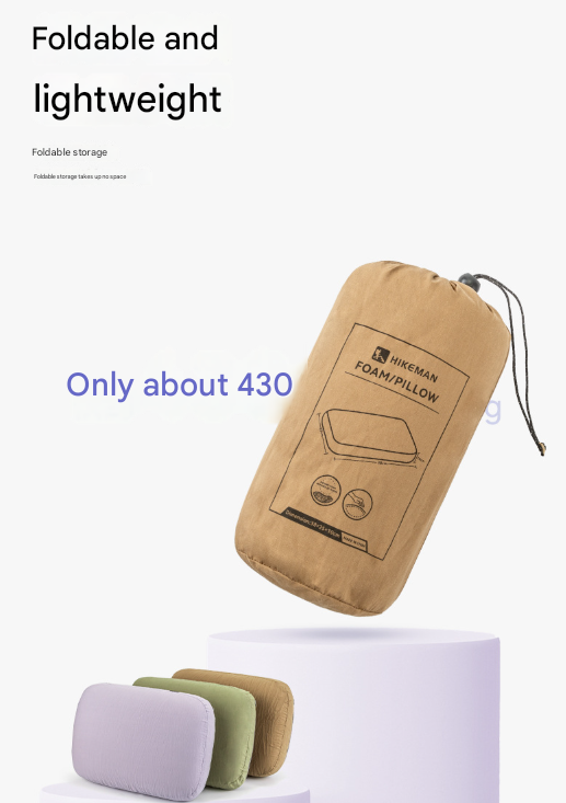 Green Reversible Memory Foam Travel Pillow - All-Season Comfort Neck Support for Deep Sleep & Portability 7