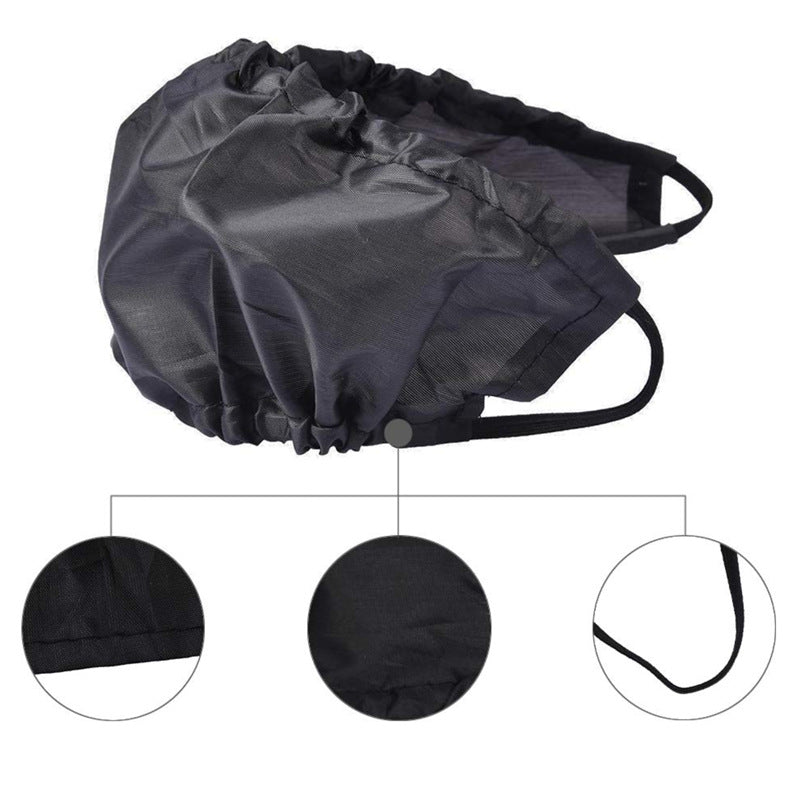 5 Pcs Black Men's Reusable Beard Guard Bib - Protective Beard Cover for Eating and Sleeping - Black Beard Bonnet Apron 3
