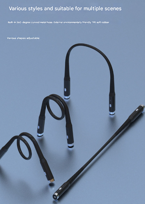 Pink Hands-Free LED Neck Reading Light - USB Rechargeable with 3 Color & Brightness Modes, Flexible Gooseneck for Books, Crafts & Knitting 3