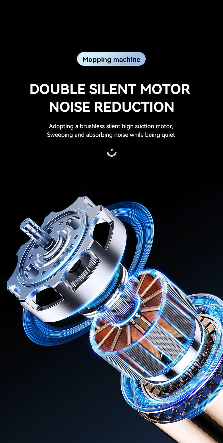 Black Smart Robotic Floor Mop with Humidifier Spray - Ultra-Slim Automatic Wet & Dry Floor Cleaner 6
