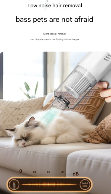 White 2-in-1 Cordless Handheld Vacuum and Air Blower - Portable & Lightweight Cleaner for Car, Home, and Pet Hair 6