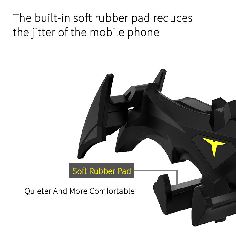 Black Creative Bat-Style Gravity Car Phone Mount - Secure Air Vent Holder with 360 Rotation 6