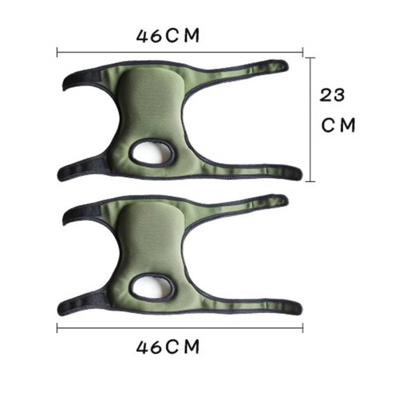 Green Adjustable Gardening Knee Pads - Comfortable Neoprene Knee Protectors for Weeding & Outdoor Work 3