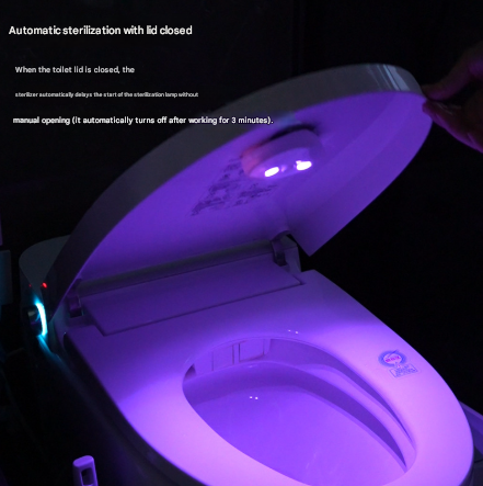 2 Pcs White Automatic UVC Toilet Sanitizer Light - Rechargeable Portable Sterilizer for Bathroom Hygiene 4