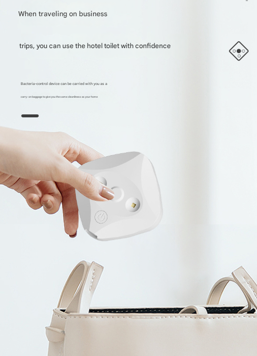 2 Pcs White Automatic UVC Toilet Sanitizer Light - Rechargeable Portable Sterilizer for Bathroom Hygiene 8