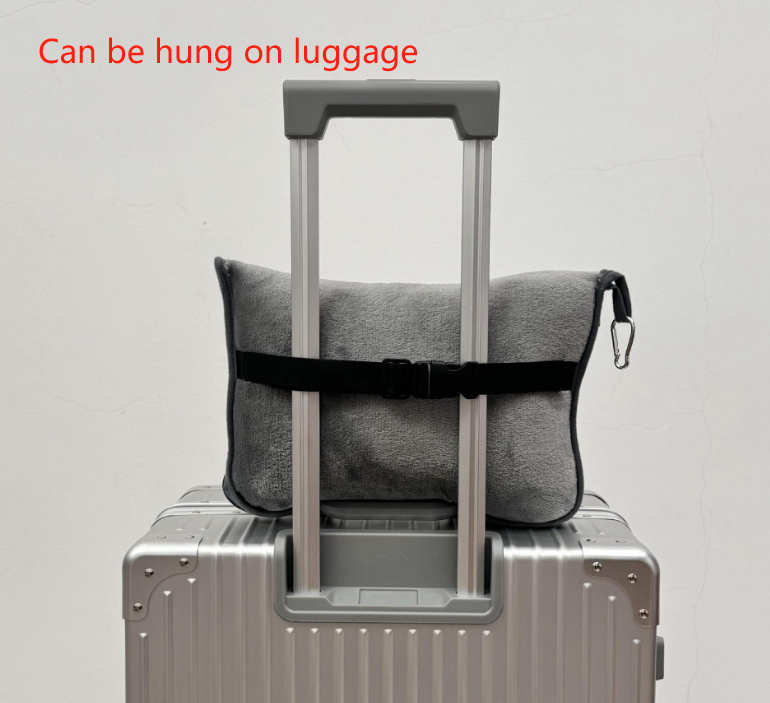 Black Multi-Function 2-in-1 Travel Blanket with Storage - 50 x 60 in (127 x 152 cm) Lightweight Airplane Companion