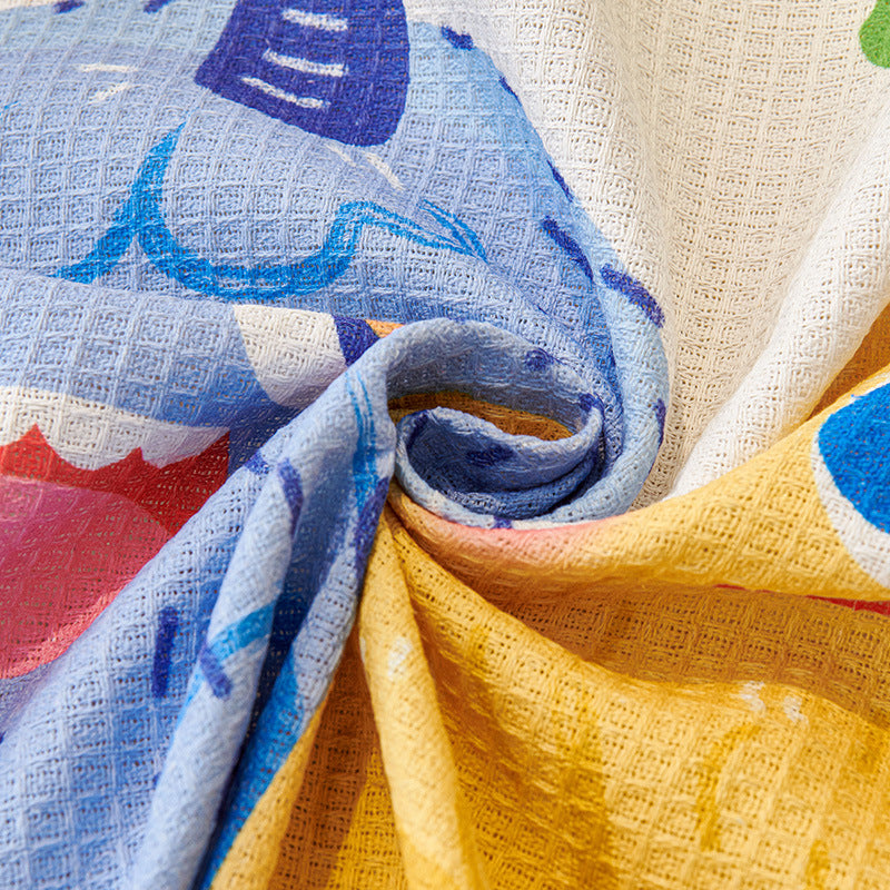 Dopamine Cartoon Sofa Cover - 180 x 230 cm Dustproof, Wear-Resistant, All-Season Two-Seater Sofa Protector 3