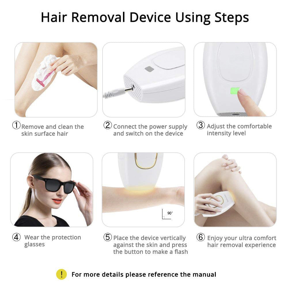 Advanced IPL 881 Laser Hair Removal Device - Sleek Home Use Electric Depilator for Women 5